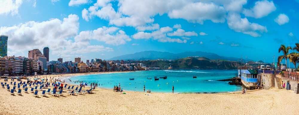 vista panoramica playa de las canteras