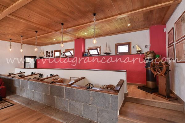 Finca La Casona de Abajo Arucas|VillaGranCanaria Salón
