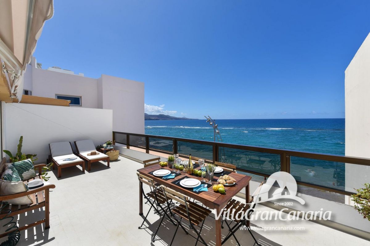 Appartement La Terraza Sofia Canteras | VillaGranCanaria Terrasse