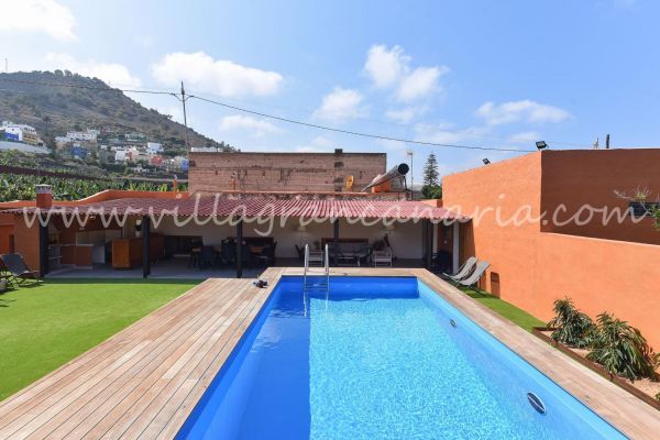 Finca La Casona de Abajo Arucas|VillaGranCanaria Piscina