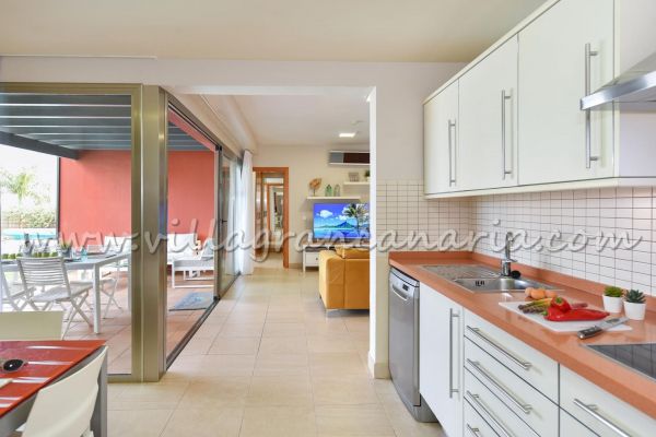 17 en PAR 4 | Salobre Golf | VillaGranCanaria Cocina