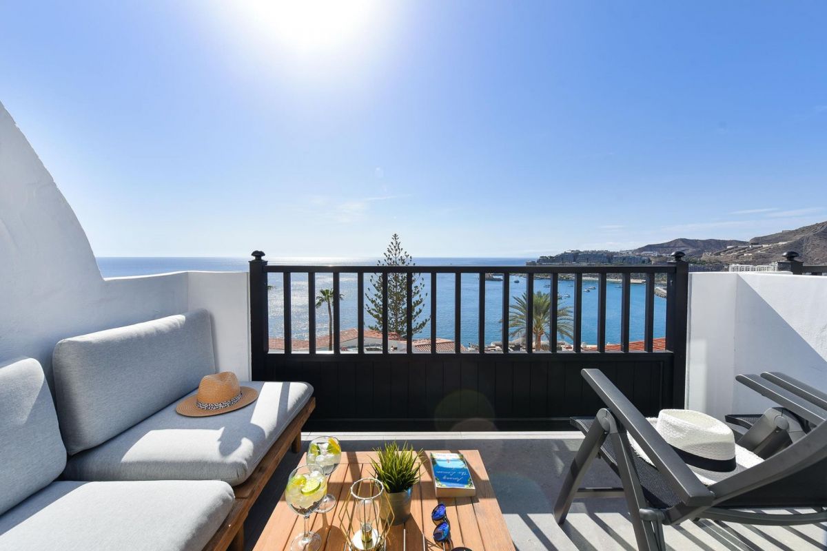 Apartmento Los Canarios 629 en Arguineguin - VillaGranCanaria Terraza