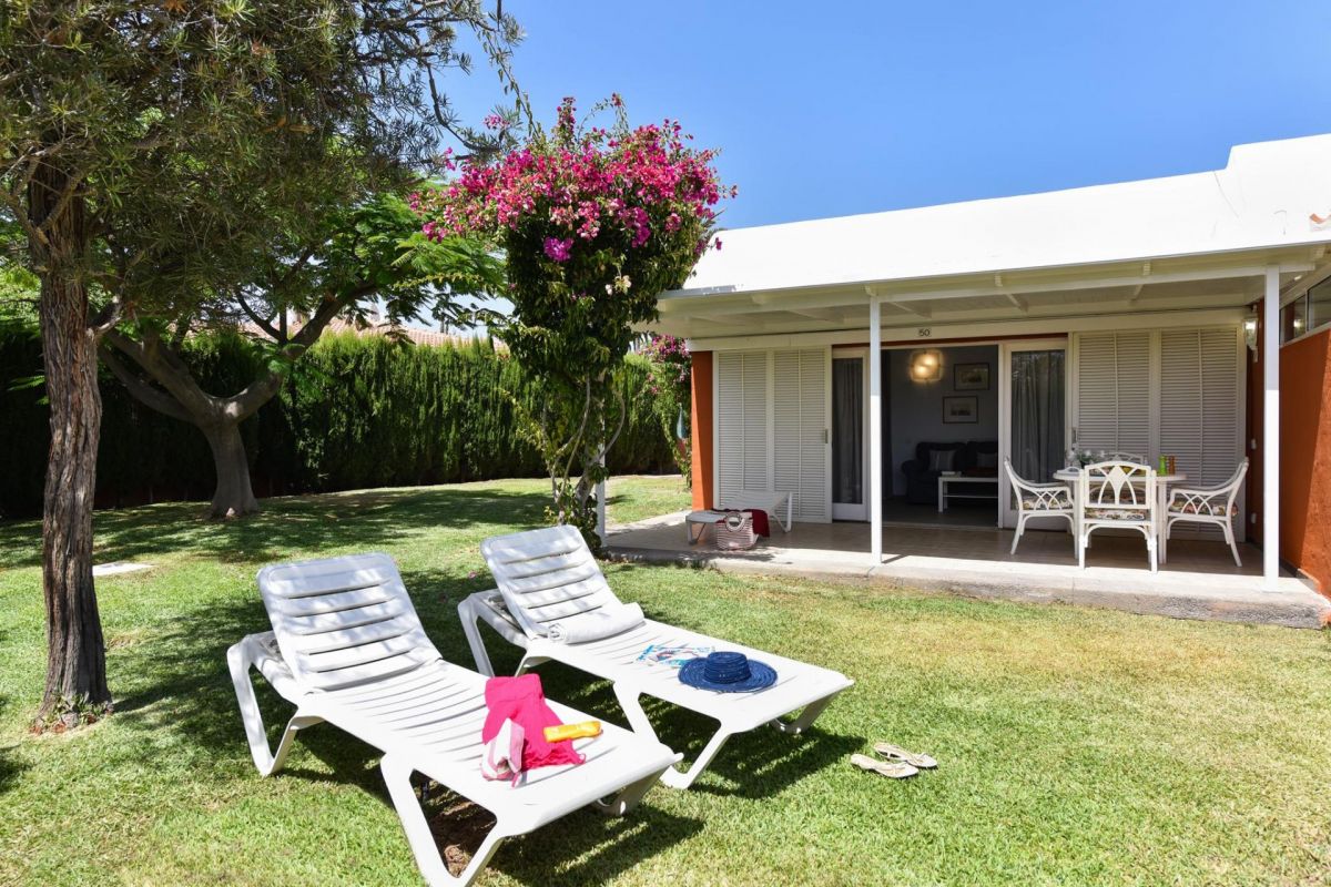 Bungalow Melocotones PM50 en Maspalomas | VillaGranCanaria Jardín