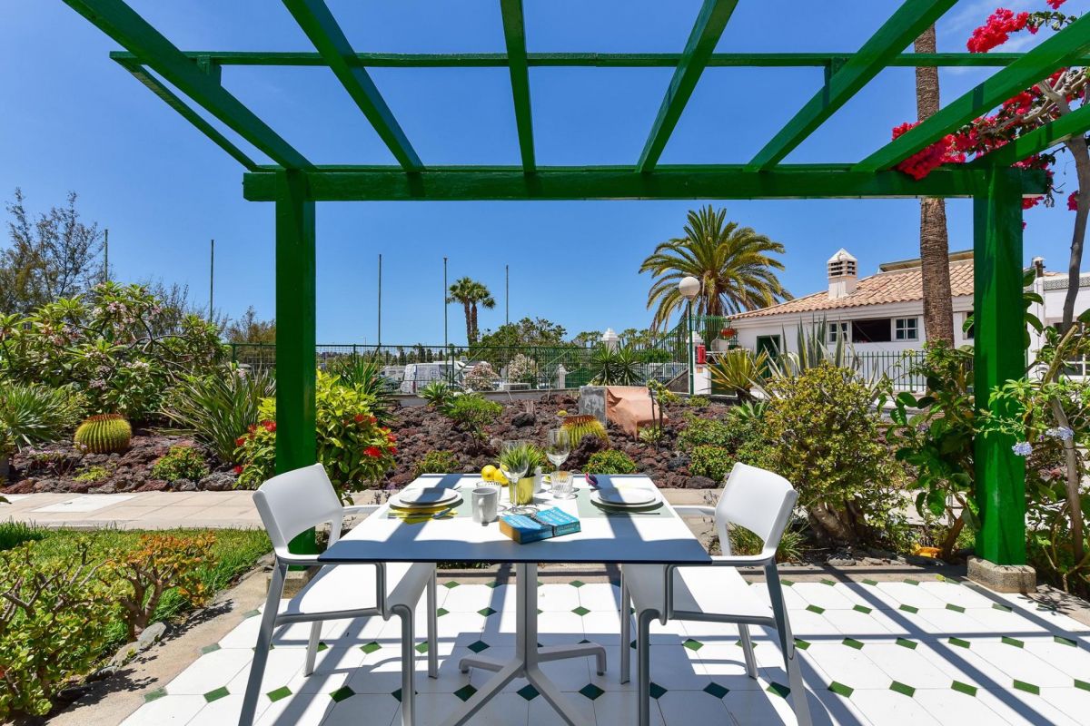 Campo Golf 1: Bungalow Maspalomas | VillaGranCanaria Terraza