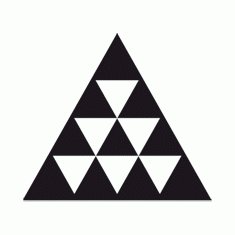 pintadera canaria en forma de triangulo