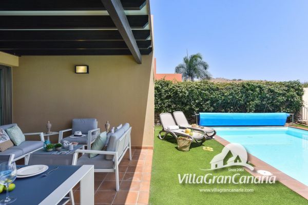2 en PAR 4 | Salobre Golf | VillaGranCanaria Terraza