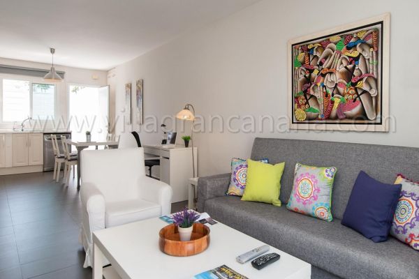 Bungalow BN04 | Playa del Inglés | VillaGranCanaria Salón