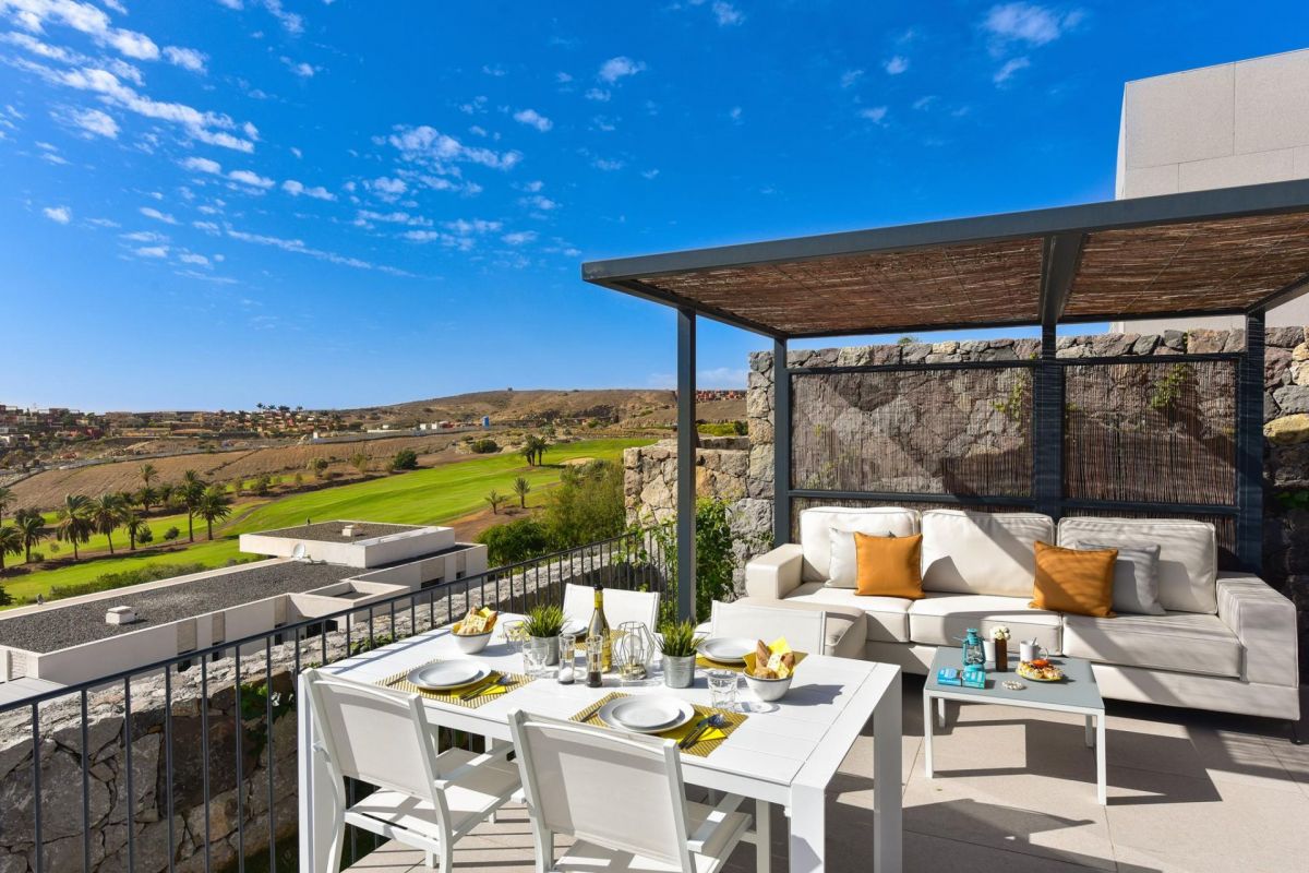 Yucas 12| Salobre Golf | VillaGranCanaria Terrasse