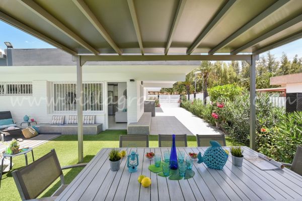Alquilar Bungalow San Agustín ET1 | VillaGranCanaria Jardín