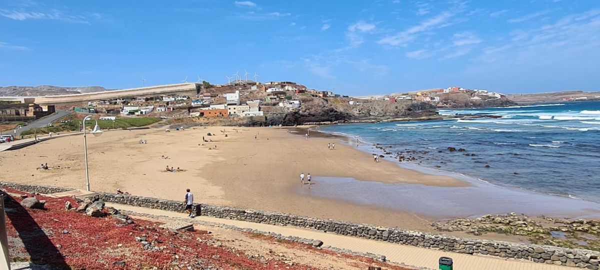 Der Strand El Agujero in Gáldar, Gran Canaria
