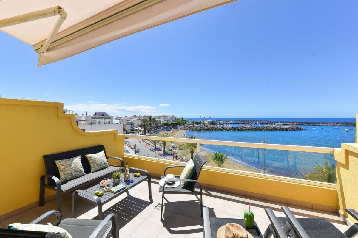 Maranuelas Beachfront 305 FP Arguineguin - VillaGranCanaria Terrasse