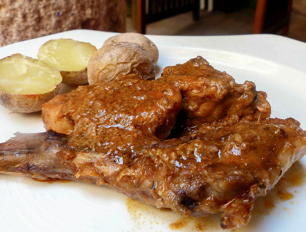 Traditional Canary Islands cooking: goat meat