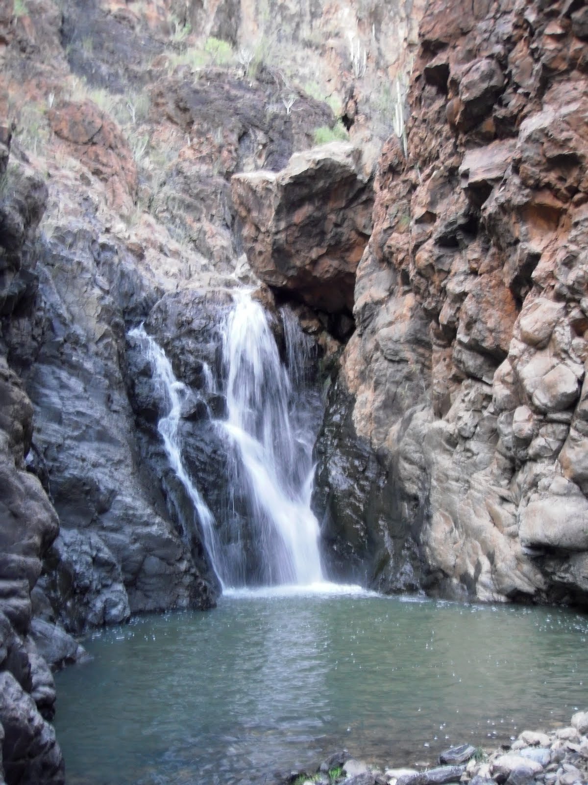 barranco del toro and waterfall ravine in gran canaria