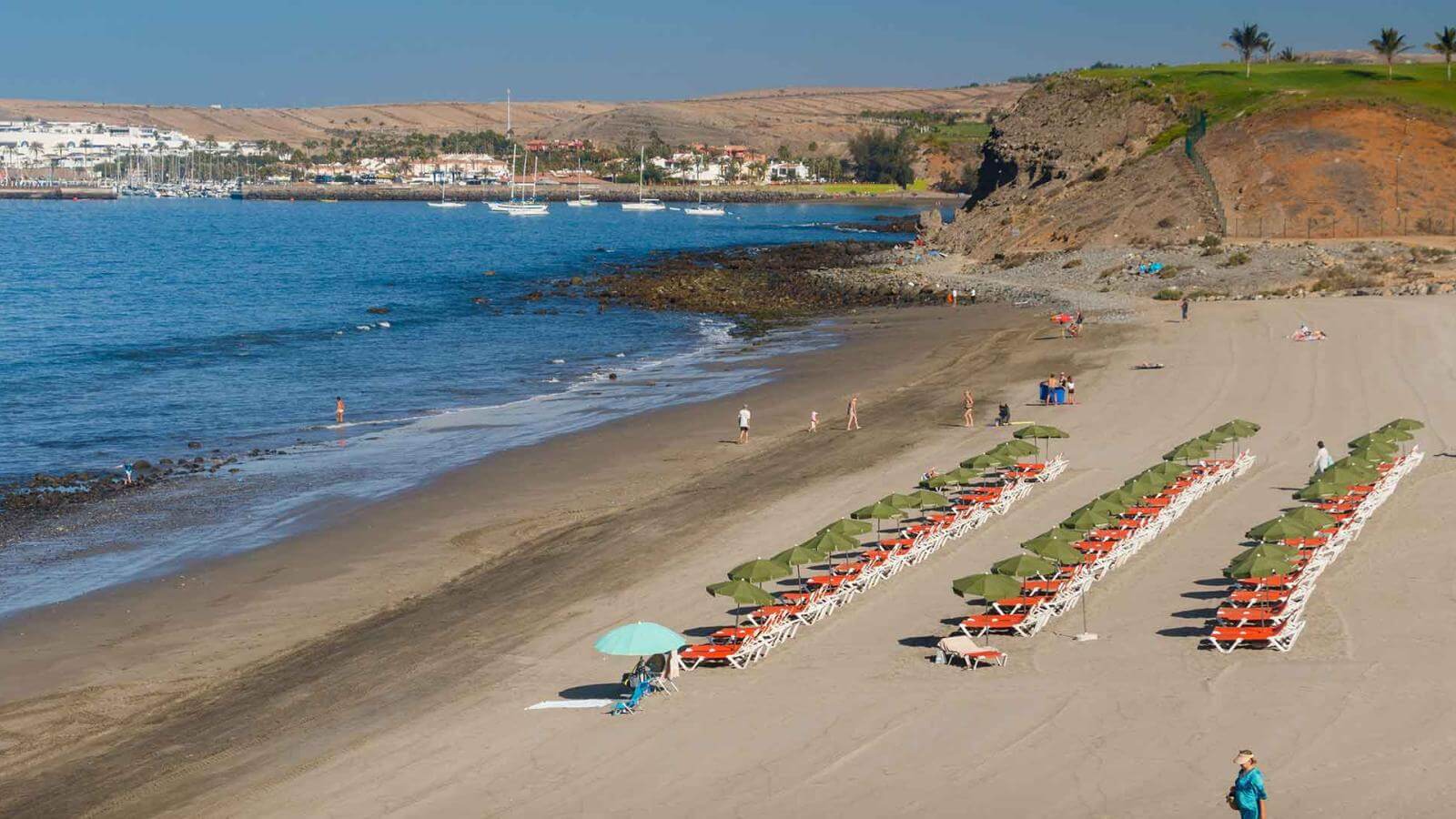 Panoramic view of Meloneras Beach