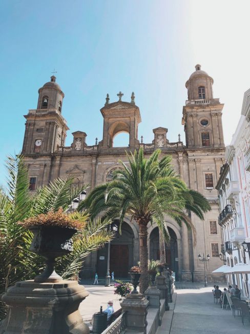 Fachada de la catedral de gran canaria