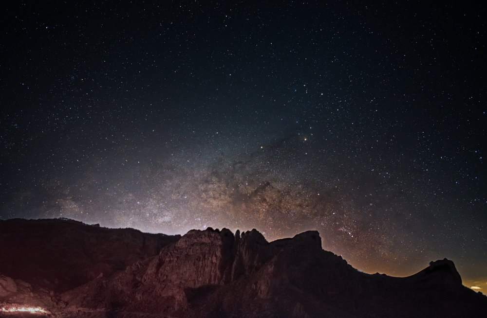 ayacata nightsky and galaxy in gran canaria