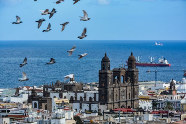 catedral de arucas vista desde arriba