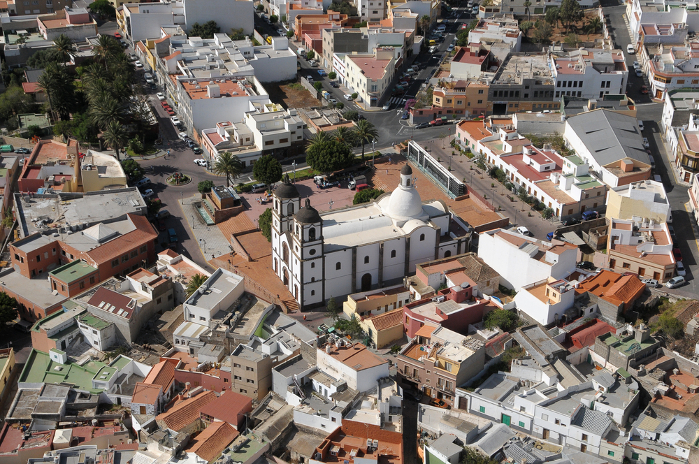 aerial view of ingenio in gran canaria