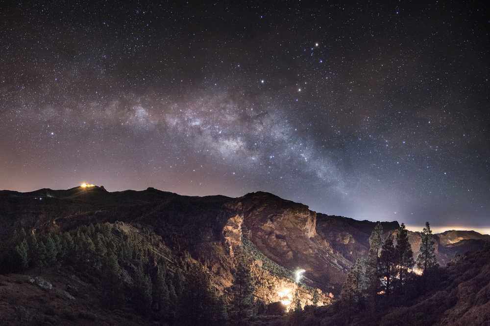 night sky in the canary islands