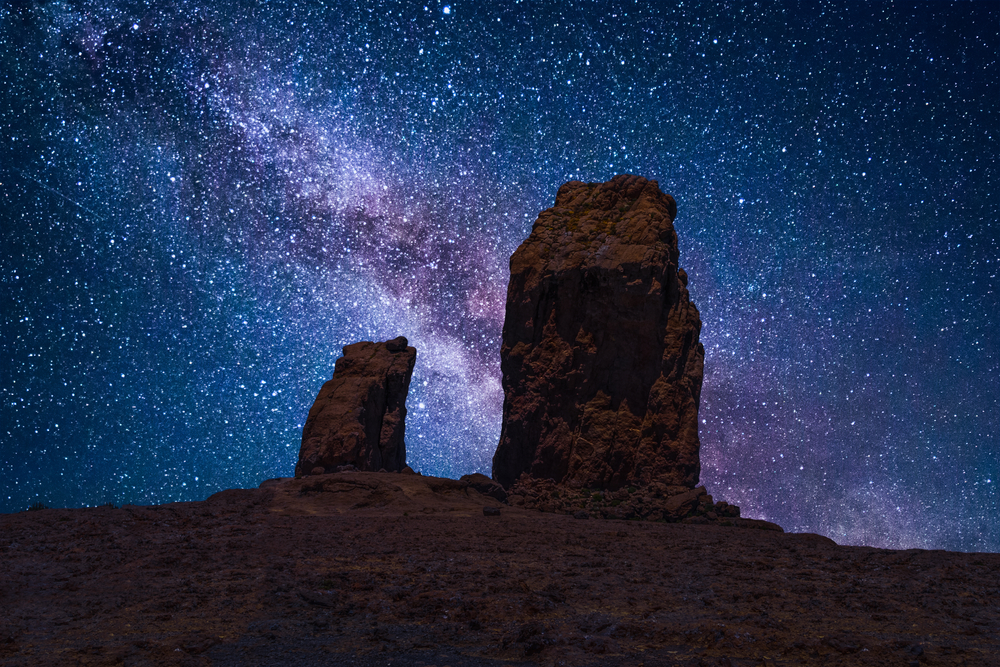 roque nublo noche estrellada